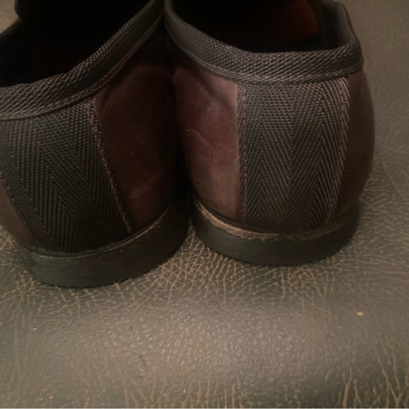 Prada Brown Leather slip on Loafers with Signature side Buckle Loafer - Picture 5 of 14